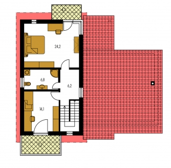 Floor plan of second floor - TREND 265